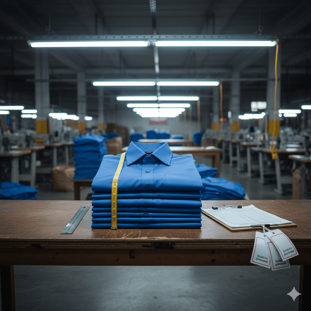 Quality control inspection at KBwear