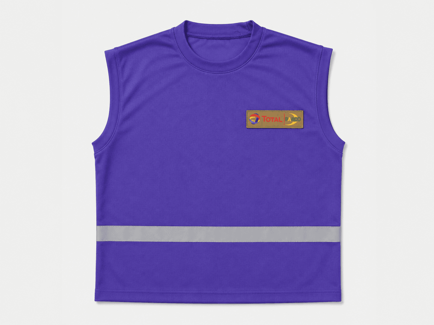 TOTAL PARCO reflective forecourt vest manufactured by KBwear