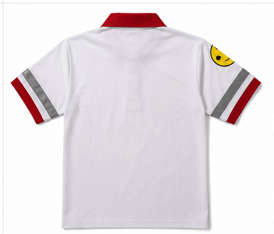 TOTAL PARCO Station Manager white polo shirt, back, by KBwear