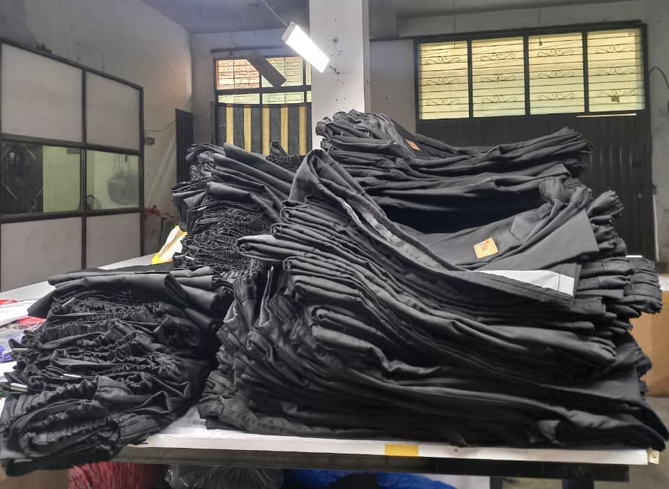 Quality control laboratory for uniforms