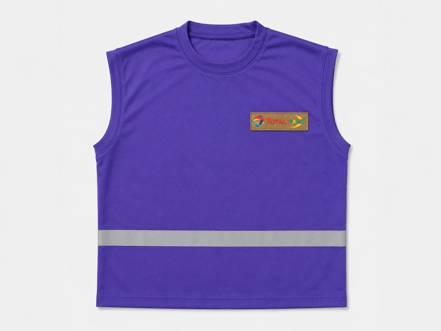 TOTAL PARCO reflective forecourt vest manufactured by KBwear